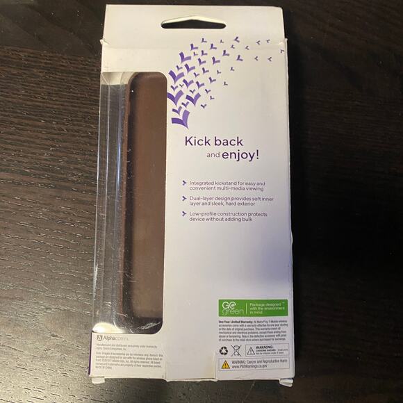 New Metro by T-Mobile Iphone 11 Kick+ Dual-Layer Protective Kickstand Case Brown - Picture 3 of 3